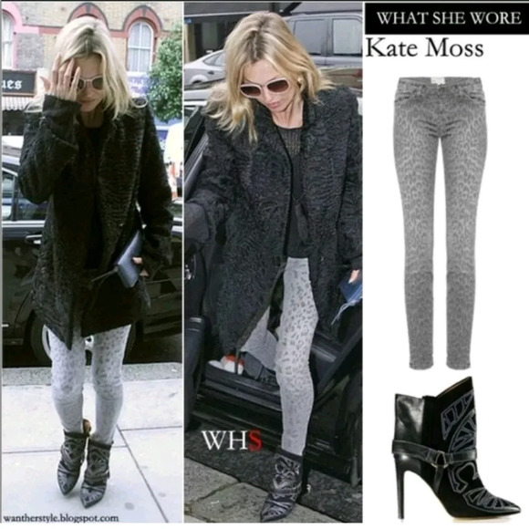 Current/Elliott The Stiletto Skinny Jeans Leopard - Picture 2 of 8